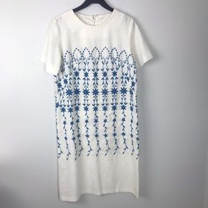 Vintage Embroidered Sheath Dress